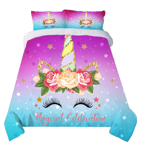 Cotton Unicorn Bed Set